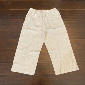 IXIMO baggy tapered lagenlook linen pants cream boho hippy XXL